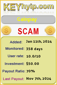 Gainpay.club details image on Key Hyip